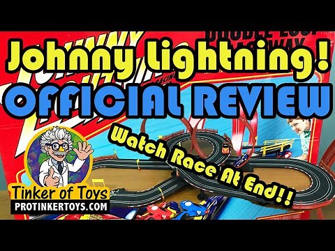 REVIEW | Johnny Lightning 24' Double Loop Raceway Remote Control Electric 1:43 Scale Slot Race Set