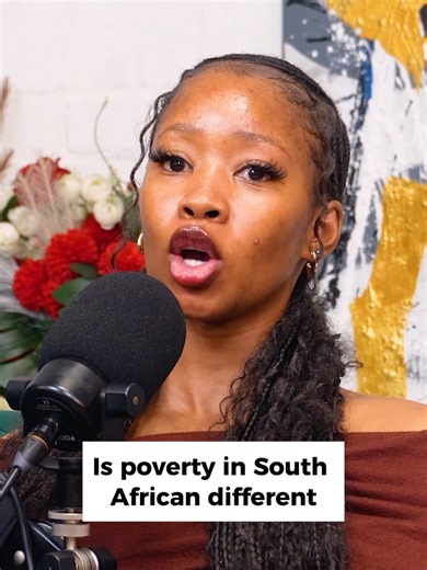 is poverty in South African different