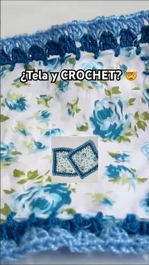 Crochet with fabric scraps 😍BEAUTIFUL