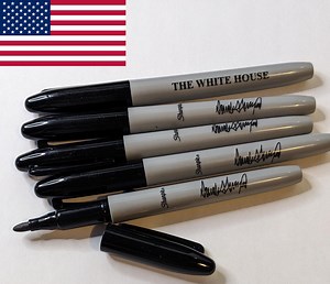 Donald Trump Sharpie Permanent Marker With President's Signature White House Autograph - Etsy