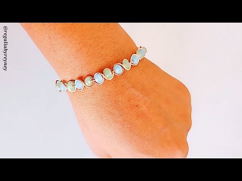DIY Wire Wrap Beginner Friendly Crystal Bracelet Tutorial