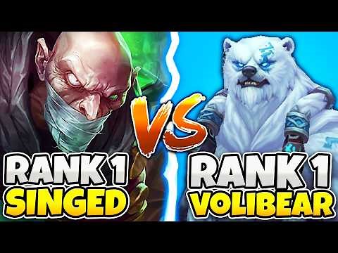When the Rank 1 Singed meets the Rank 1 Volibear | ONE TRICK SHOWDOWN