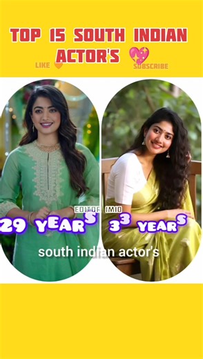 Sree Leela & Sai Pallavi 💖 & whi to competition 💥 top 15 south indian actor's #viral #shorts #south