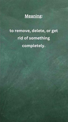Word of the Day: Eliminate. #englishsimplified #englishvocabulary