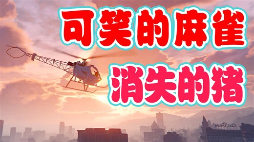 【80后阿姨玩GTAOL】搞笑的麻雀 消失的猪