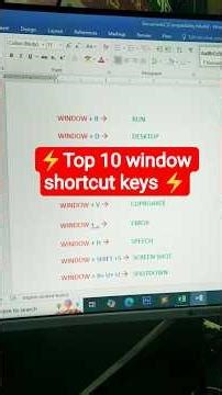 🔝Top10 window shortcut keys What every user should know।#computertips#windows #windows10#techtricks