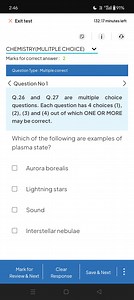 Which of the following are examples of plasma state?Aurora bo... | Filo