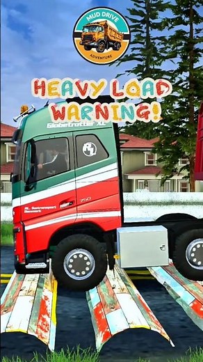 TOO HEAVY?! Semi Truck Pulls a Container Trailer Over 5 Speed Bumps | MudRunner & BeamNG