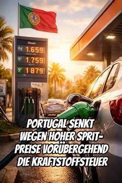 Portugal senkt wegen hoher Spritpreise vorübergehend die Kraftstoffsteuer