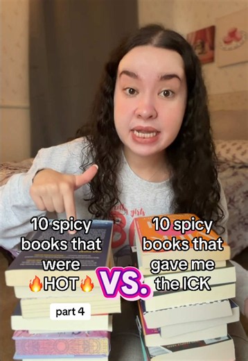 10 spicy books that gave me the ICK & 10 that are SOOO HOT 🔥🤭📚 it’s time to talk spicy romance book recommendations! these are 10 romance books with the hottest spice vs. 10 popular romance books I disliked because the spice was cringe 👋🏻 books mentioned: west of forever, the love hypothesis, tropesick, the sun and the starmaker, daggermouth, heated rivalry, haunting adeline, windy city #spicybooks #booktok #romancebooks #bookrecs #booktokcringe