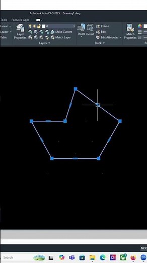 Simple Square to " Star " in AutoCAD. #autocad #autocadblocks