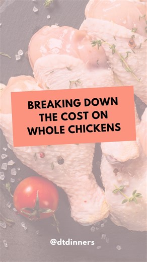 Dollar Tree Dinners on Instagram: "How much do you really save buying a whole chicken? My calculations are realistic, comparing homemade stock to generic broth rather than high-end options. Active prep time: 1–1.5 hours for 2 chickens, including stock. Veggie costs for stock can be offset with scraps or omitted. Electricity use is similar for whole vs. precut chicken. To calculate savings, compare the cost of 2 whole chickens to 4 breasts, 4 legs, 4 thighs, 4 tenderloins, and 3 cartons of stock.