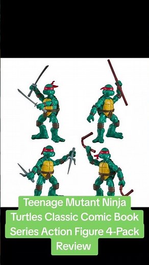 Teenage Mutant Ninja Turtles Classic Comic Book Series Action Figure 4-Pack Review