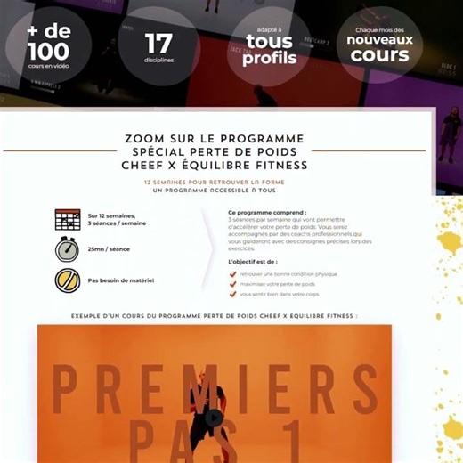 Sport & perte de poids : un programme inclus avec Cheef