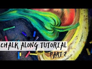 CHALK ALONG WITH ME! Learn How to create sidewalk art, beginner tutorial. Part 2 #tutorial #howto