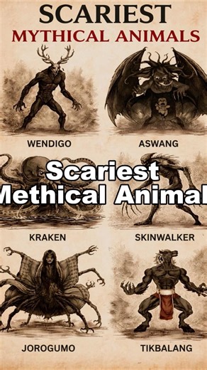 Scariest Mythical Creatures Ever Caught on Camera 😱 (Wendigo, Kraken, Skinwalker)