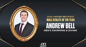1.8K views · 44 reactions | This year's Male Athlete of the Year honors go to... Andrew Bell  UMass Swim & Dive #SAMYS2024 | #Flagship | Massachusetts Athletics | Facebook