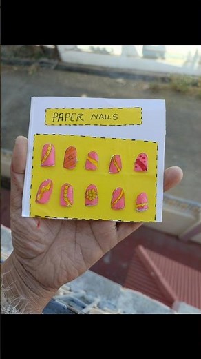 Unique & Easy DIY Paper Nails! 💅✨ | How to make Fake Nails at Home