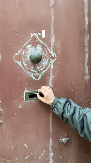 Why do historic massive doors have the smallest mailboxes? #architecture #design #history