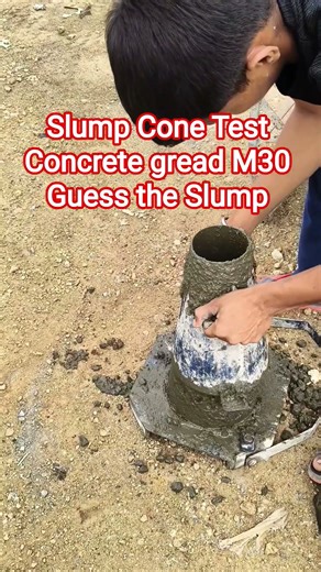 Slump Cone Test Workability test of Concrete gread M30