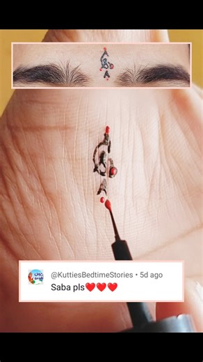 Saba பொட்டு try பண்ணி பாருங்க#bindidesigns #bindi #bindiart #trendingshorts #tattoo #makeup #shorts