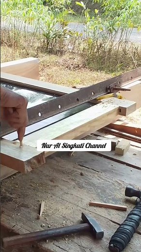Installation of window dowels #woodworking #diy #carpenter