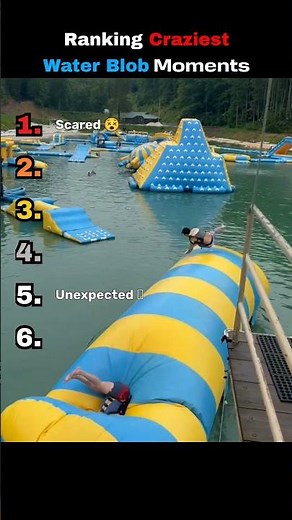 Ranking Craziest Water Blop Moments!!!🤣😭🌊 #funny #water #flying #drop