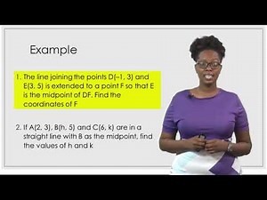 Mathematics - Grade 11: Midpoint of a Vector
