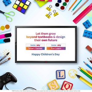 Teach your children new ways of learning and let them grow beyond textbooks with Tata Sky Fun Learn 665 https://bit.ly/3e5aIiM and Tata Sky Smart Games 668 https://bit.ly/3ec0VHR only at Re. 1 for 1st month followed by Rs. 2 per service from second month onwards, offer valid till 15th of November. Happy Children's Day. | Tata Play