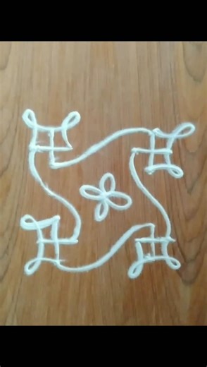 Super Easy Rangoli Designs | Kolam For Beginners 👌👌 #shorts #smallrangoli #easyrangoli