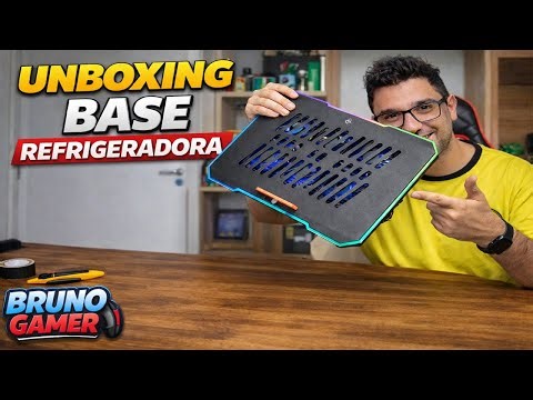 Notebook esquentando? Unboxing Base Mancer Aloy RGB
