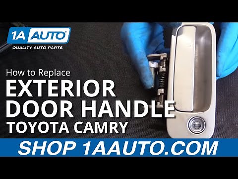 How to Remove Install Exterior Door Handle 97-01 Toyota Camry