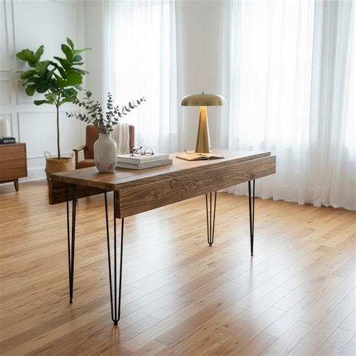 Handmade Solid Wood Double Drop Leaf Table, Rustic Farmhouse Extending Dining Table, Reclaimed Recycled Timber, Folding Table Hairpin Legs - Etsy UK