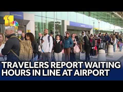 Some BWI-Marshall travelers report waiting hours in line