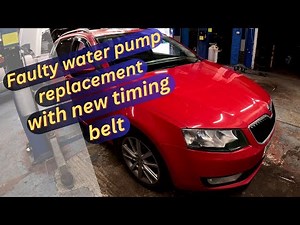 2013 Skoda Octavia 2.0L TDI CR Timing belt and water pump replacement