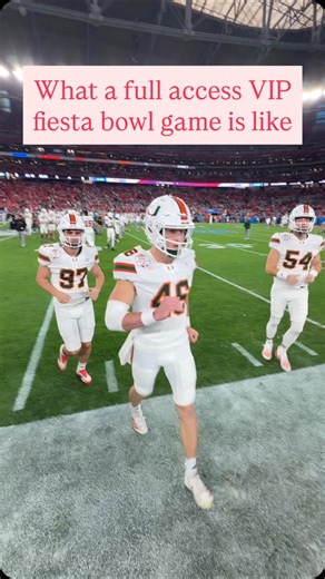 Caden Davis on Instagram: "The best gameday experience has got to go to the fiesta bowl absoutley hooking me uo with the coolest experience ever how much do you think it cost total - #football #college #olemiss #umiami #fiestabowl"