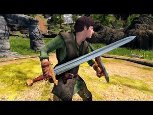 Skyrim SE weapon mod - Heavy Sword and Shield (Blade of Darkness)
