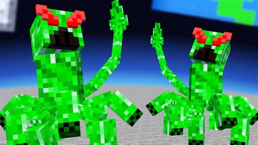 Minecraft mobs if they lived in space