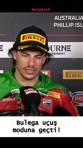 Nicolo Bulega meydanı boş buldu, uçuyor!