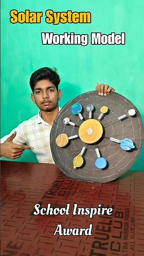 How to make Solar System Working Model #ashish #project #explore ...