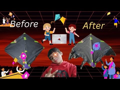 Bat kite making and flying
