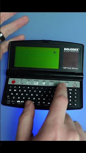 Rolodex 128KB A Great Pocket Diary #techretro #digitaldiary