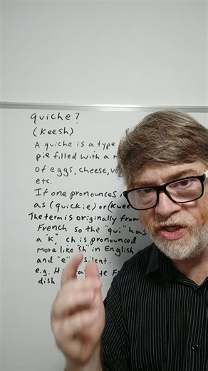 Do You Mispronounce the Word Quiche? Many Do - Englush Tutor Nick P