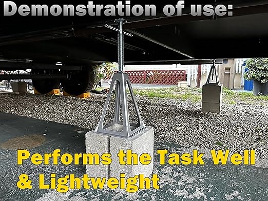 Aluminum RV Stabilizer Jacks - Directions for use