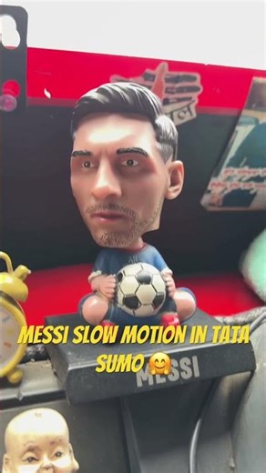 Messi Toy Dancing in Tata Sumo | Mechuka Road Trip SlowMo #shorts