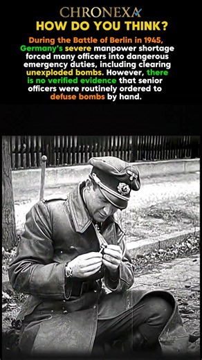 Bomb Disposal in the Battle of Berlin: The Reality Behind Germany's Final Days #shorts #history