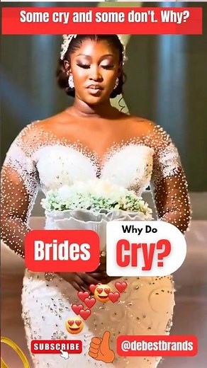 Why do some brides cry on their wedding day? #viralwedding #bestbride