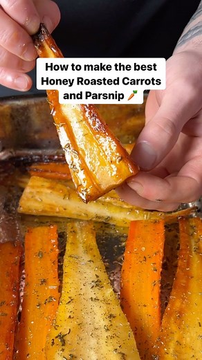 Meals with Max on Instagram: "How to make my favourite Honey Roasted Carrots and Parsnip 🥕 #mealswithmax"