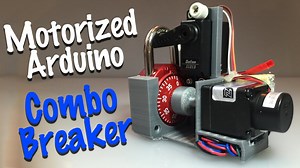 Combo Breaker – motorized combo lock cracking device #Ardunio #3Dprinting #robotics