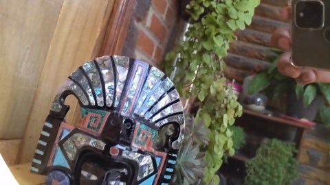 Black Obsidian Scrying Mirror: 9" (23cm) Mexican Altar Decor, Tezcatlipoca Mirror - Etsy